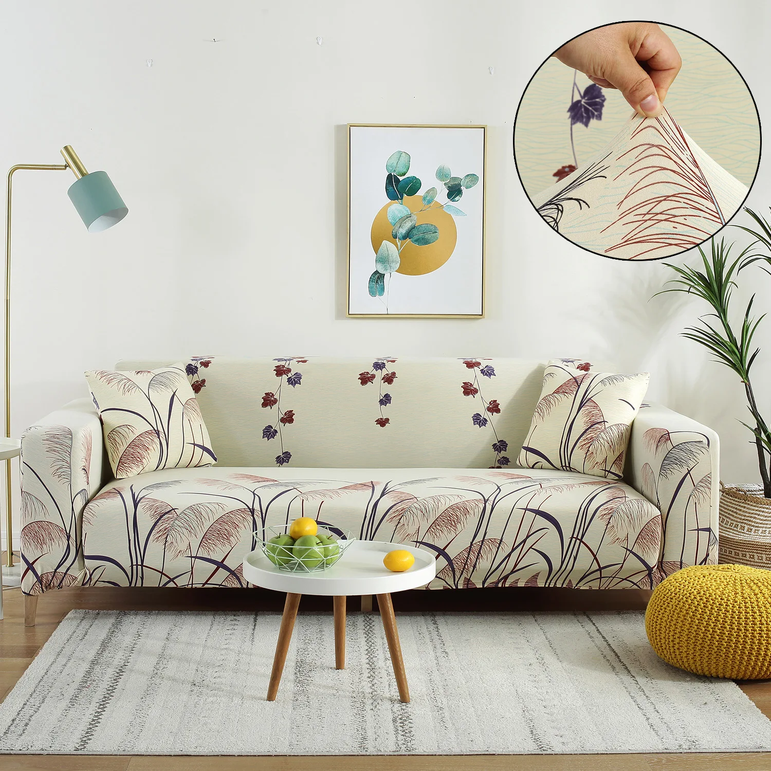 

sofa slip cover sofas covers universal 100% Cotton Printed Classic Floral Sofa Cover Sectional Sofa