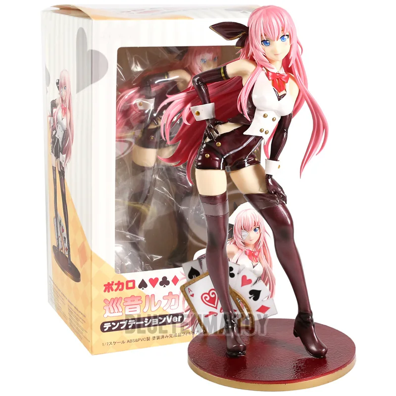 

Hatsune Miku Anime Action Figure Vocaloid Megurine Luka Temptation Bunny Girl Poker Ver Model PVC Decoration 1/7 Scale Toy