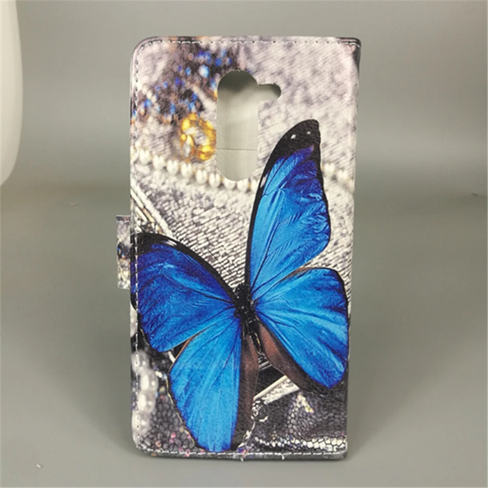 New Butterfly Flower Flag Designer Wallet Flip Stand Book Cover Case For Huawei Honor 6X 5.5 inch Dual sim | Мобильные телефоны и