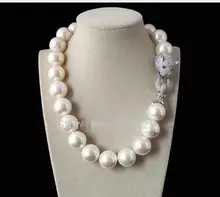A Genuine Selling Huge 14mm Genuine White South Sea Shell Pearl Round Beads Necklace Jewelry Beads 925 silver wedding Women Gift A Genuine Selling Huge 14mm Genuine White South Sea Shell Pearl Round Beads Necklace Jewelry Beads 925 silver wedding Women Gift