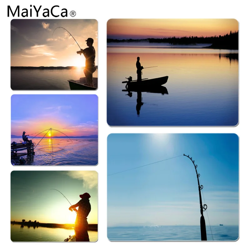 

MaiYaCa Boy Gift Pad Fishing Man Large Mouse pad PC Computer mat Size for 18x22cm 25x29cm Rubber Mousemats