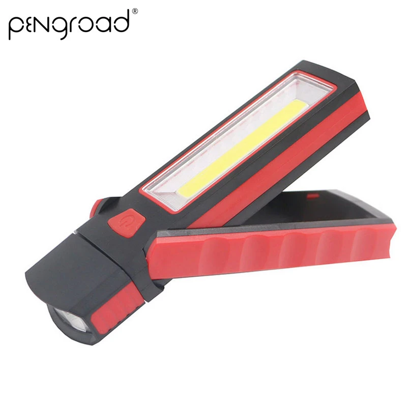 

Folding COB LED Work Flashlight Car Repair Inspection Magnetic Torch Light Outdoor Lantern Camping Tent Hand Lamp SL021