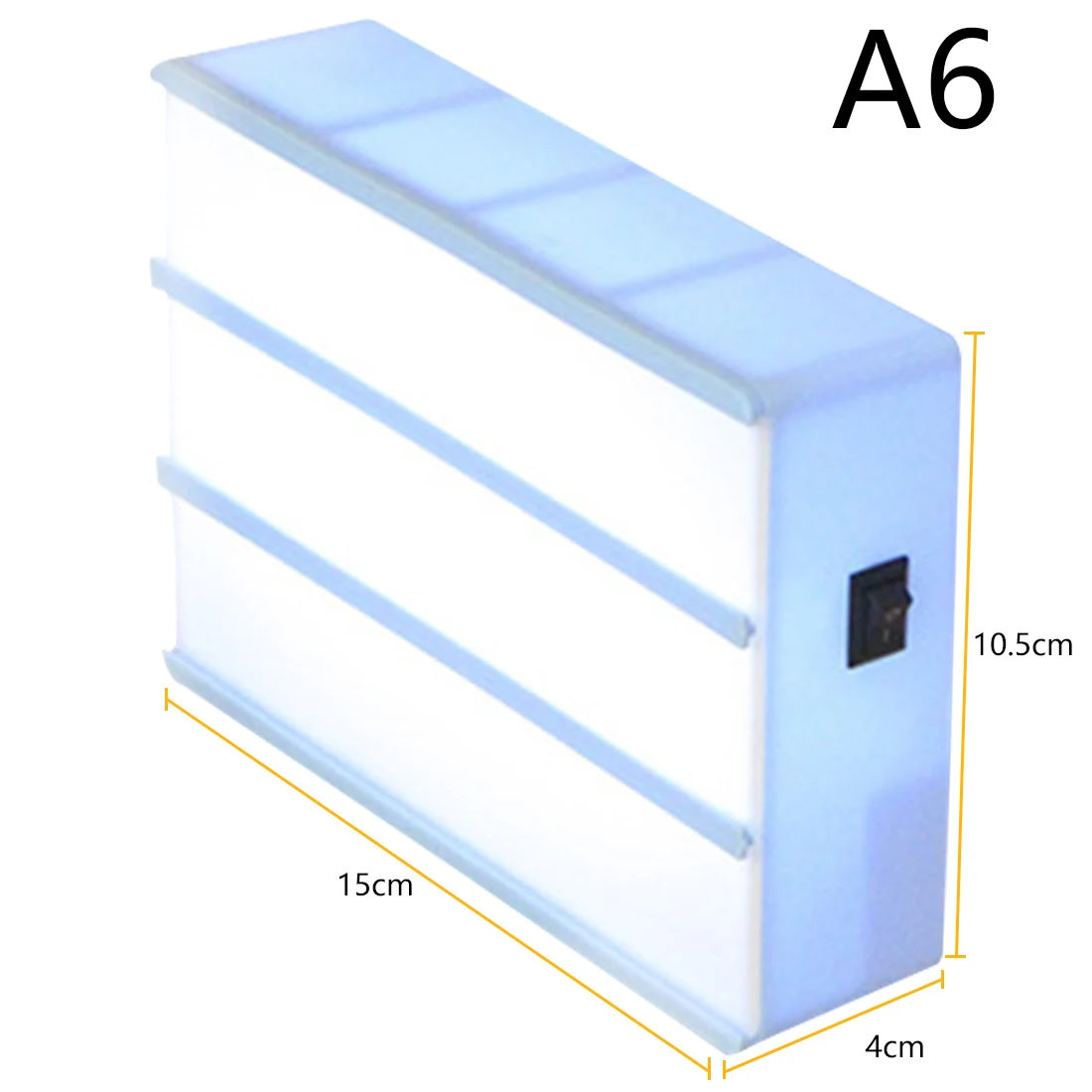 A6 Размеры AAA Батарея светодио дный Комбинации ночник коробки DIY Письма Символ карты украшения лампы сообщение Совета Lightbox