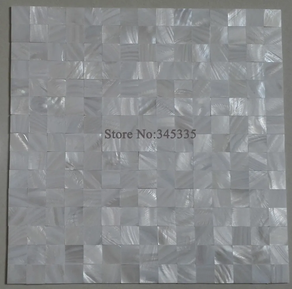 groutless quadrato bianco madreperla shell mosaico backsplash cucina piastrelle bagno doccia metropolitana carta di parete border