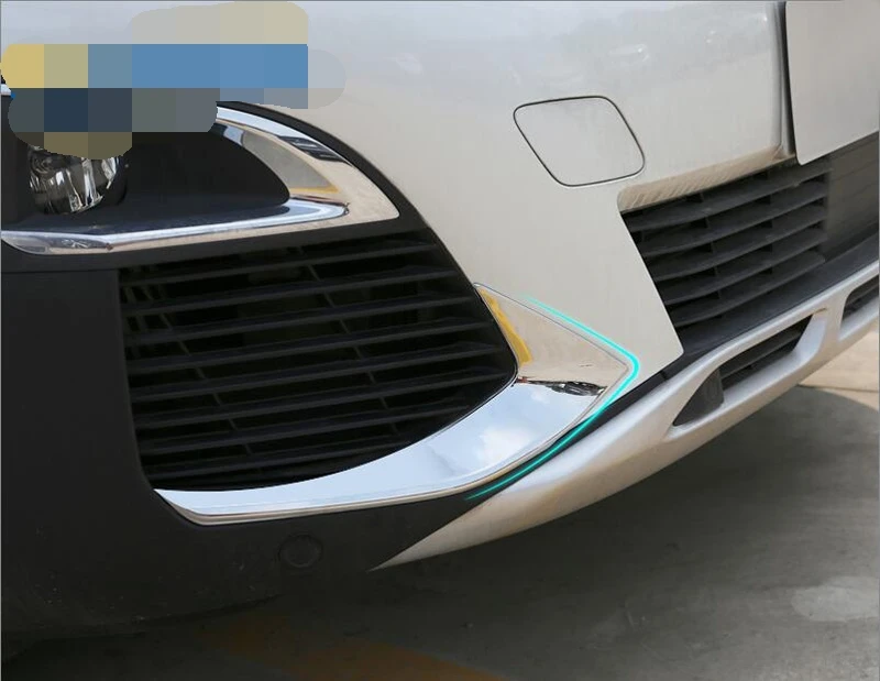 Для Peugeot 3008 GT 4008 5008 2016 2017 2018 автомобильный Стайлинг ABS Хромированная Крышка