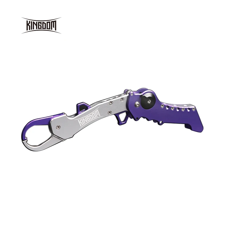 

Kingdom Fishing Aluminum Flodable Fishing Gripper Control and Hold Fish With Tight Grip fishing Tackle Tool