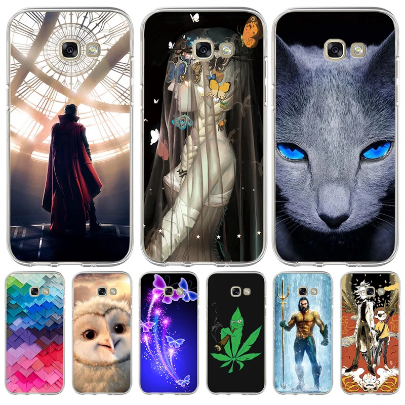 For Samsung Galaxy J3 J5 J7 EU 2017 2018 J2 Prime G530 Note 8 9 Pro Grand A8 Plus A6 A7 J6 J8 Hero Owl Butterfly cat Cover case |