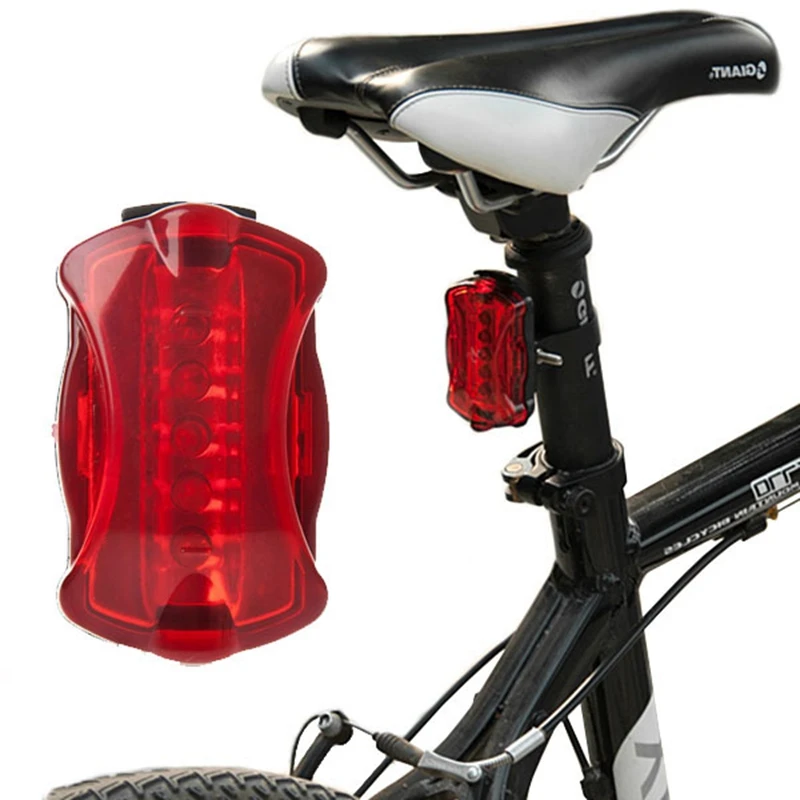High Quality Bike Light 5 LED Bike Rear Tail Light Red Bicycle Lamp Use