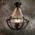 3 Heads American Country Restaurant Cafe Ceiling Lamp Personality Iron Rope Living Room Bedroom Bar Ceiling Light Free Shipping