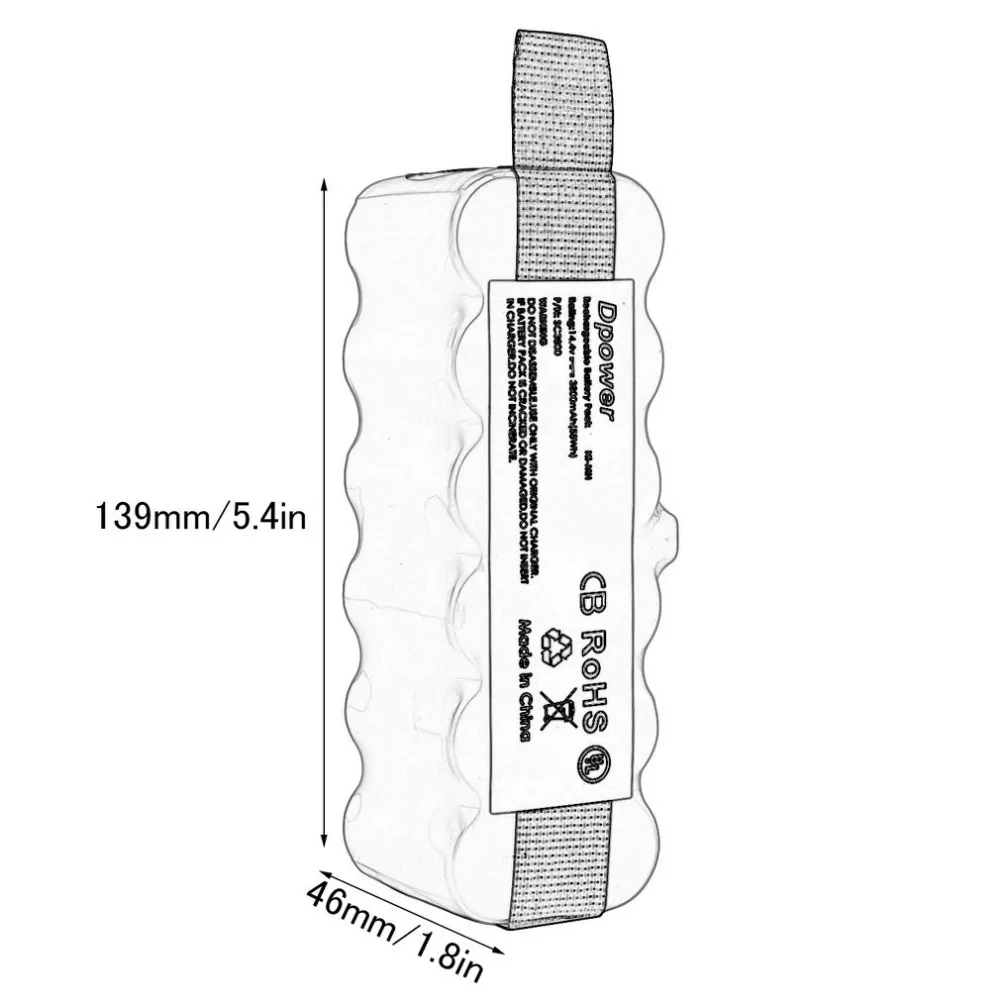 OCDAY 14,4 V 4800 mAh аккумулятор для iRobot для робота-пылесос