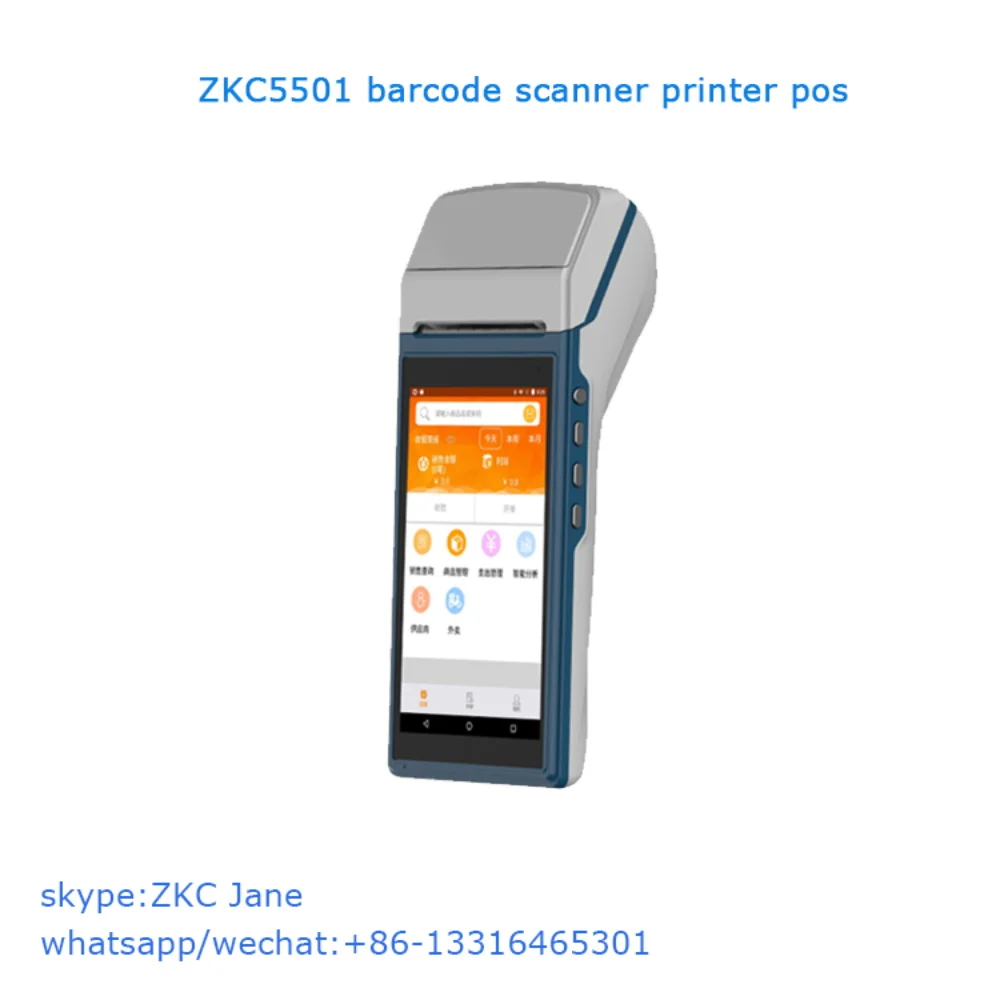 ZKC5501 POS терминал беспроводной PDA с принтер этикеток Barcoce сканер|Принтеры| |