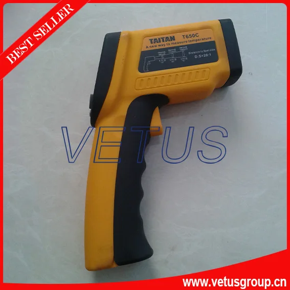 low price infrared thermometer with range -50~650C LCD backligh display infrared thermometer price with respond time least 150ms