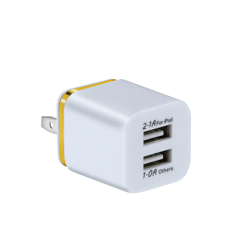 EU US Plug Dual USB зарядное устройство 5 В/2 а Быстрая зарядка USB зарядное устройство планшет универсальный мобильный телефон настенный адаптер для iPhone XS Max