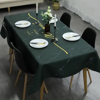 

European High-end Tablecloth Beautiful Tablecloth Simple Cloth Home Dining Room Photography Marble Cloth