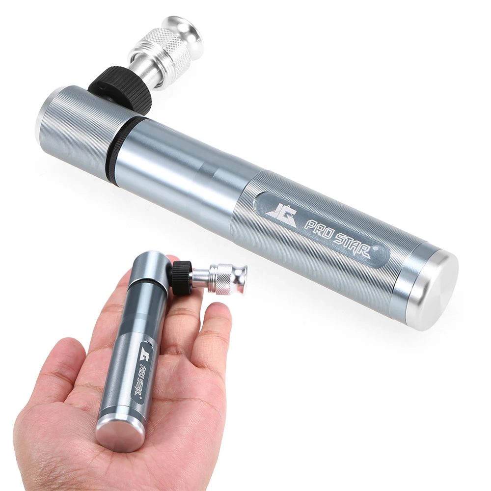 

160PSI Cycling Pumps 89G Mini Bike Pump Portable Bicycle Pumps Aluminum Ultralight CO2 Inflator Bike Air Pump