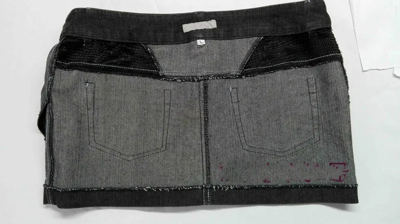 Сексуальная женская прозрачная юбка-карандаш джинсовая мини-юбка размера плюс низкая талия винтажная джинсовая юбка Милая эротическая одежда FX49