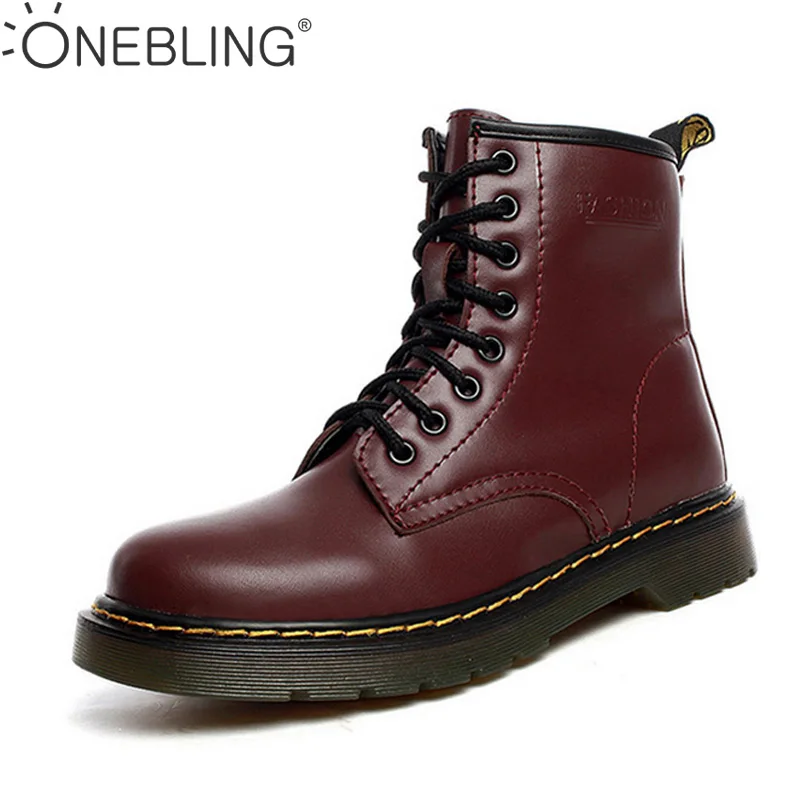 

Brand Discount Fashion Boots 2018 Spring Fall Winter Mid-Calf Boots for Women Genuine Leather Lace-up Breathable Casual Shoes