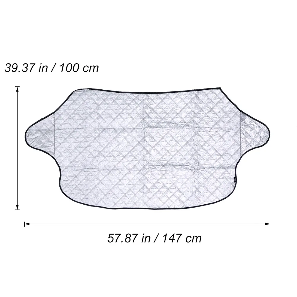 Vorcool Защита от солнца на лобовое стекло автомобиля универсальная защита от дождя, льда, снега Защита от солнца, УФ тепло, переднее окно, Толстая Крышка для автомобиля, внедорожника