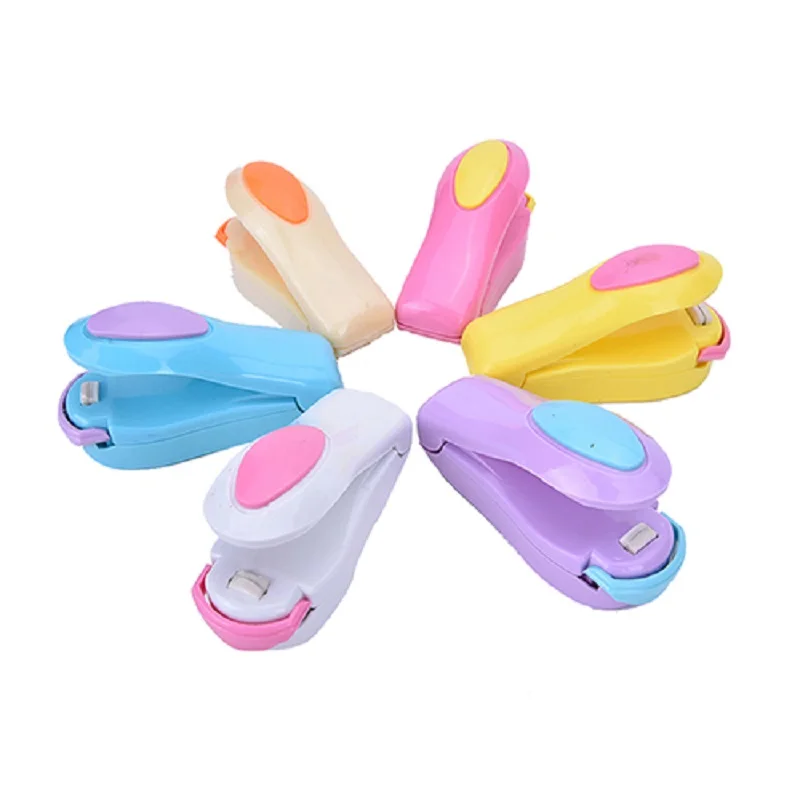 

Portable Mini Sealing Household Machine Heat Sealer Capper Food Saver For Plastic Bags Package Mini Gadgets 6 Color