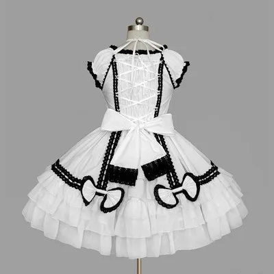 (LLT049) Lolita Dresses Short Sleeve Sweet Lolita Short Dress Ball Gown Fancy Prom Dress Halloween Party Masquerade Costume