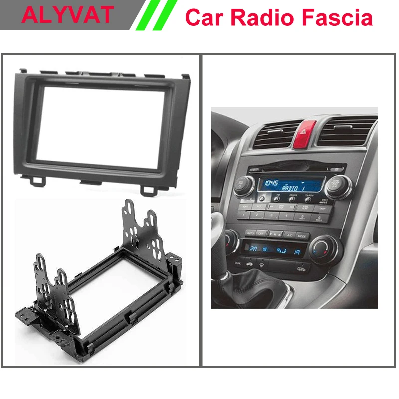 Us 22 99 Double 2 Din Car Radio Cd Gps Dvd Frame Fascia Dash Panel Trim Installation Kit For Honda Cr V Crv 2007 2008 2009 2010 2011 In Fascias From