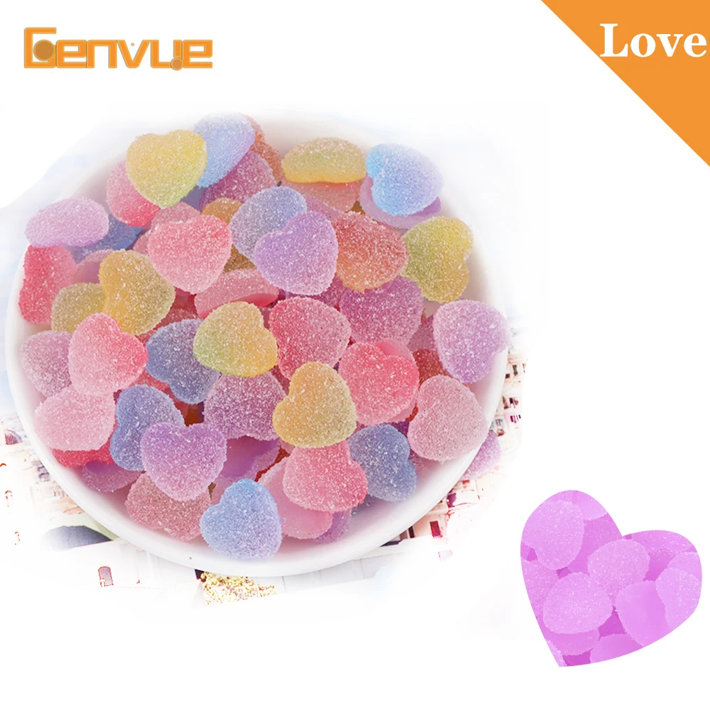 

5Pcs Charms Love Sweet Sugar Bead for Slime Supplies Toys Addition For Slime Modeling Clay Polymer DIY Accessories for Childs