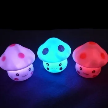 

LED Night Light Colorful Mushroom Down Touch Room Desk Bedside Lamp for Baby Kids Christmas Gifts Lovely