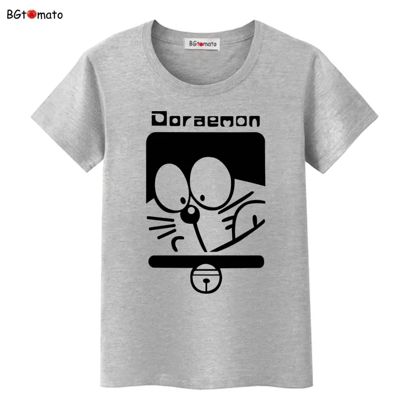 BGtomato Doraemon футболка кроссовера Логан аниме мультфильм дизайн пародия Смешные