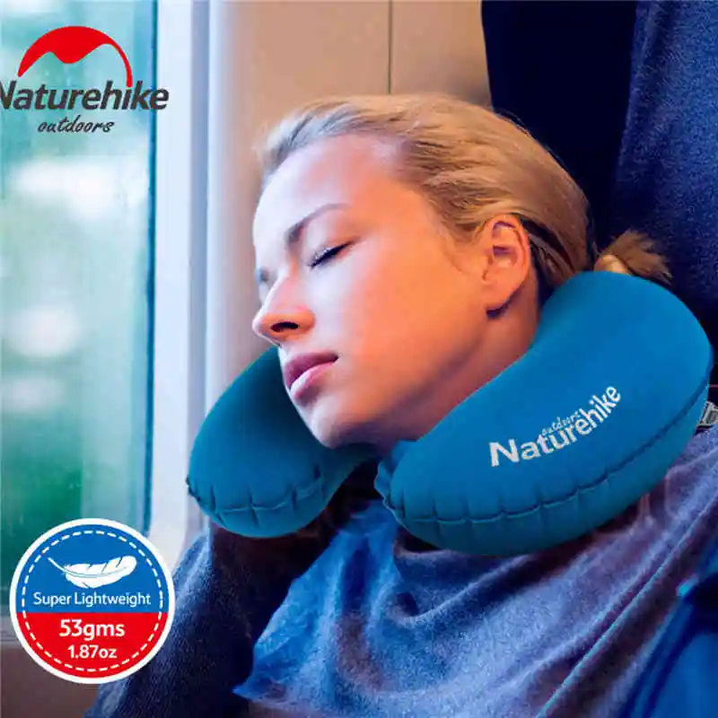 

Naturehike Camping Mat Mini Travel Ultralight Portable Air Inflatable Outdoor Camping Travel Soft Travel Air Neck Sleeping Gear