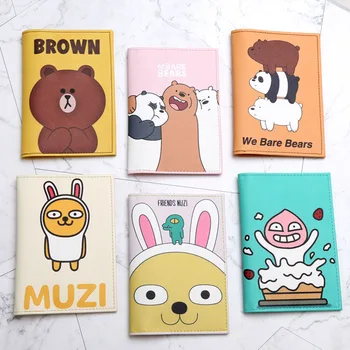 

Cartoon Passport Holders, Men Travel Passport Cover, PU Leather 3D Design Passport Case Card Holder Sticker