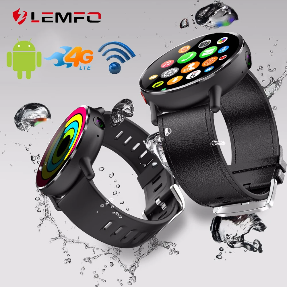 

LEMFO LEMX 4G LTE SIM Smart Watch Phone Android 7.1 2.03 inch Screen 8MP Camera 900Mah Battery GPS Smartwatch For Men women