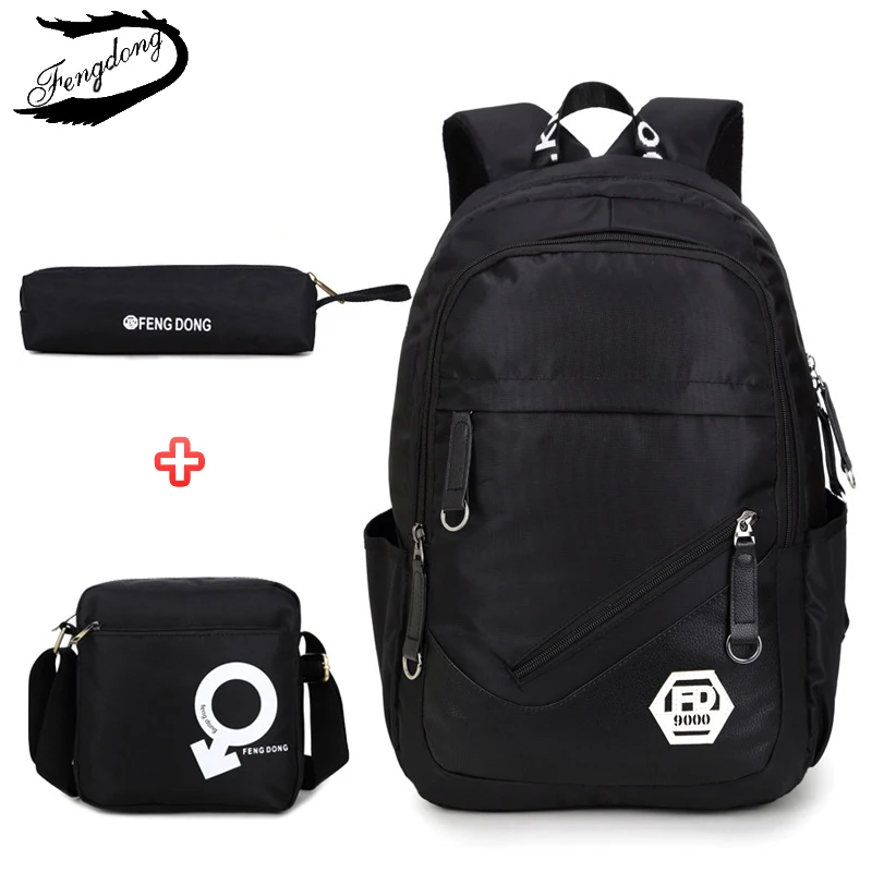 

Fengdong 2018 15.6 Inch Men Backpack Oxford Fashion Waterproof Laptop Bag Travel Bag Backpack Male Mochila Bagpack Pack Design