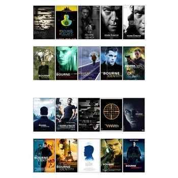 

1 PCS The Bourne Identity Movie Theme Poster DIY Waterproof Sticker Decoration Scrapbooking Bullet Journal Stickers