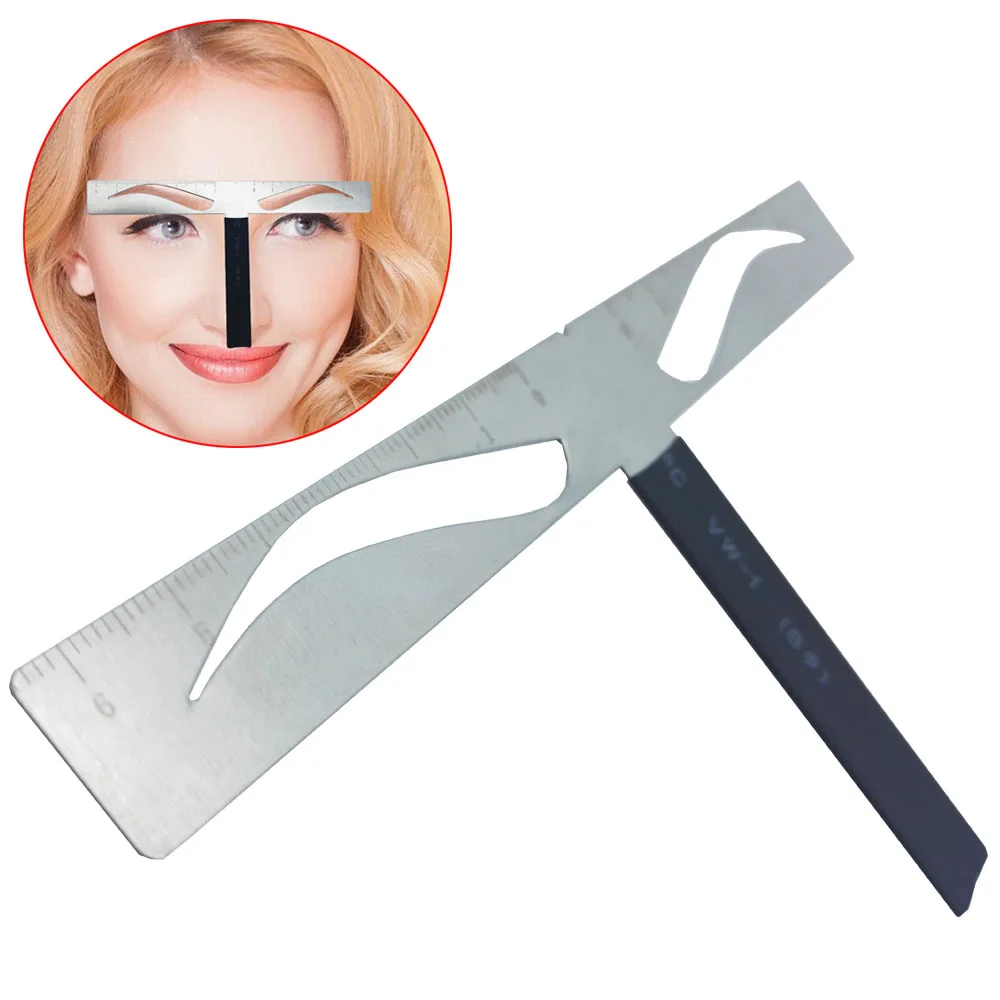 

Microblading Eyebrow Tattoo Stencil Ruler Shaper Template Definition Permanent Makeup Brow Shaping Design