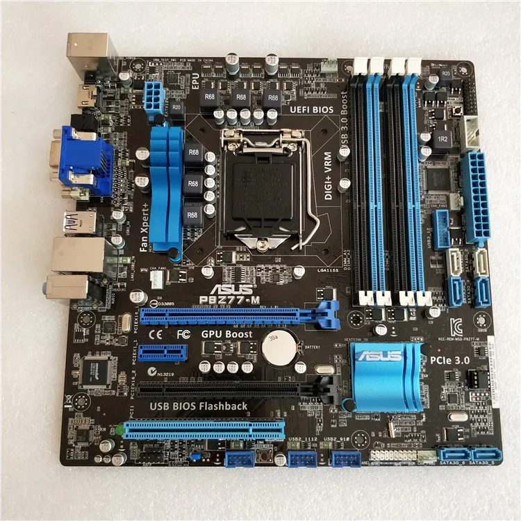 Оригинальная материнская плата для ASUS P8Z77-M LGA 1155 DDR3 32GB DVI VGA HDMI USB2.0 USB3.0 Z77 настольная материнская плата