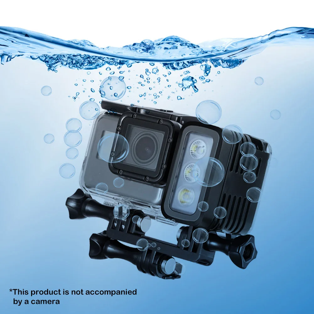 

BORUiT Professional Photographic Lighting 30M Underwater Video Camera Light Waterproof Diving Video Fill Light