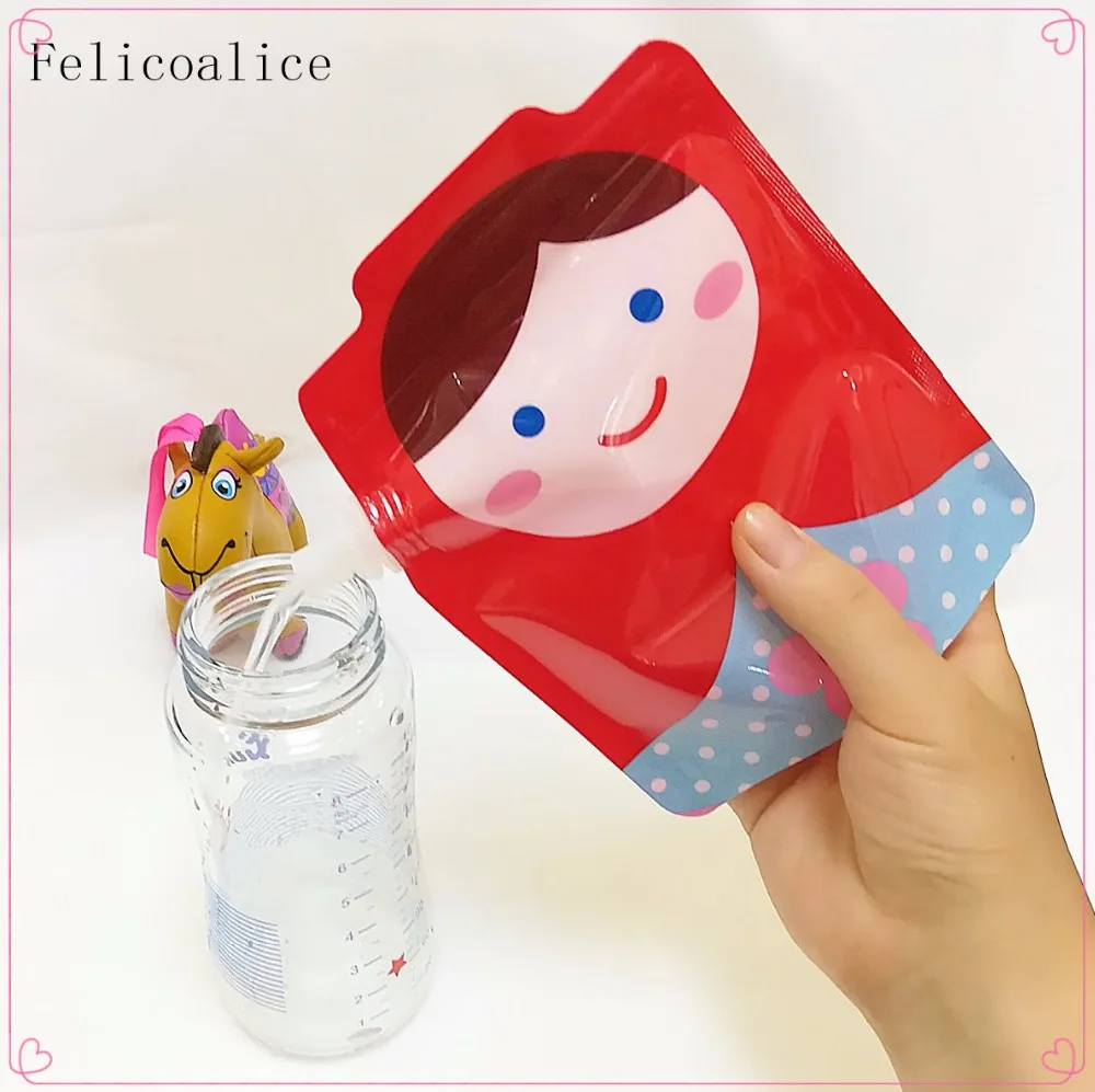 BPA Free Reusable Food Pouch Baby Squeeze Pouches Plastic Smoothie Squeezing Food Bags Refillable Lock Bag Storage Bags storage containers