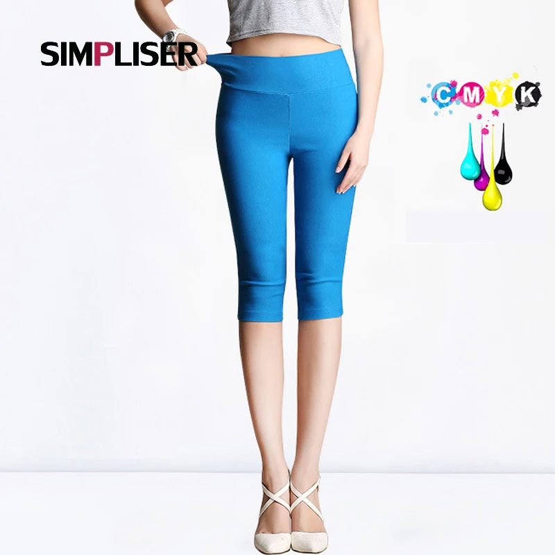SIMPLISER Capri pants Women 2018 Summer Stretch Pencil Pants Calf Length Female Trousers Slim Leggings Femme Pantalon Plus Size SIMPLISER Capri pants Women 2018 Summer Stretch Pencil Pants Calf Length Female Trousers Slim Leggings Femme Pantalon Plus Size