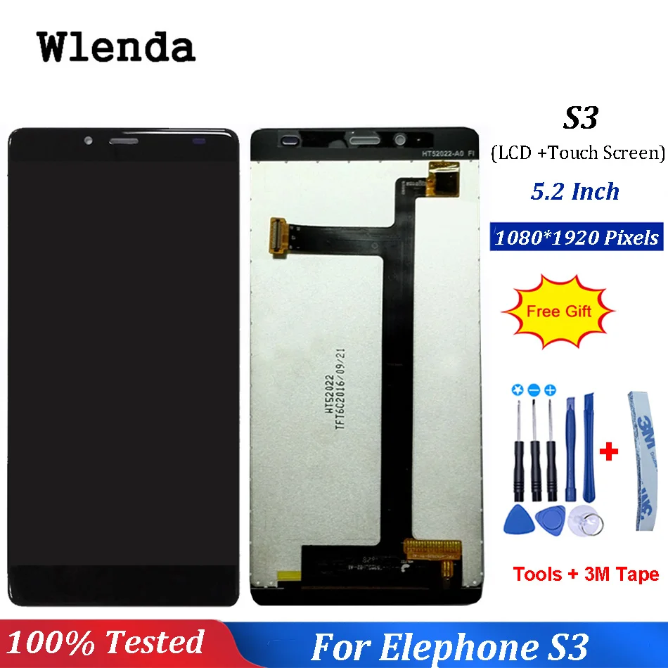 

For 5.2 inch Elephone S3 WD520 LCD Display+Touch Screen 100% Tested Screen Digitizer Assembly Replacement