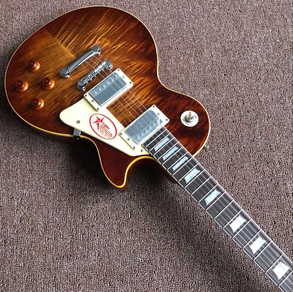 New arrive Chinese Tiger Flame top guitar Electric Guitar , hot selling Chinese high quality guitarra New arrive Chinese Tiger Flame top guitar Electric Guitar , hot selling Chinese high quality guitarra