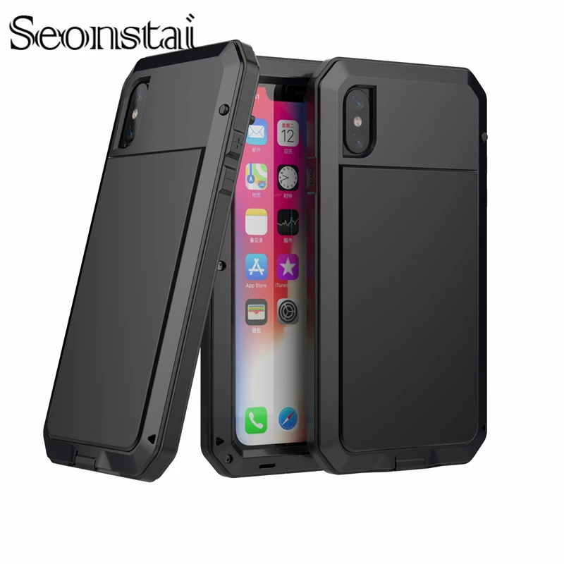 

Heavy Duty Protection Case For iPhone XS Max XR 8 7 6 6S Plus Doom Metal Shockproof Armor Cases For Samsung Galaxy S9 S8 Plus S7