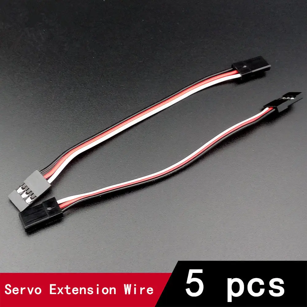 

5pcs Servo Receiver Extension Lead Wire Cable Cord 100mm M/F for Futaba Wfly RC Helicopter Aircraft FPV Quadcopter