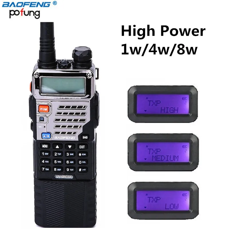 bilder für BAOFENG UV-5RE8W High Power 8 Watt Tri 1 watt/4 watt/8 watt mit 3 Stücke antenne mit mit 3800 mAh Batterie 10 km Dual Band Walkie Talkie bilder für BAOFENG UV-5RE8W High Power 8 Watt Tri 1 watt/4 watt/8 watt mit 3 Stücke antenne mit mit 3800 mAh Batterie 10 km Dual Band Walkie Talkie
