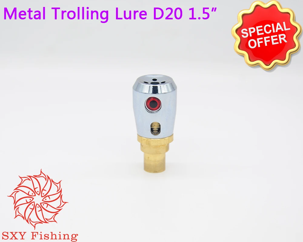 

SXY FISHING D20 Metal Trolling Lure Metal head Metal copper head 1.6oz 45g Metal Octopus head Deep sea fishing Trolling bait