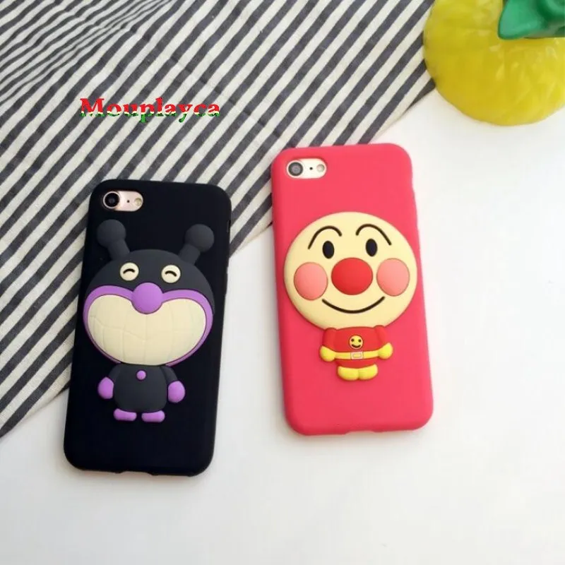 Mouplayca Япония мультфильм Anpanman чехол для iphone 6s 6splus 7 plus 8 плюс мягкая tpu Baikinman телефона