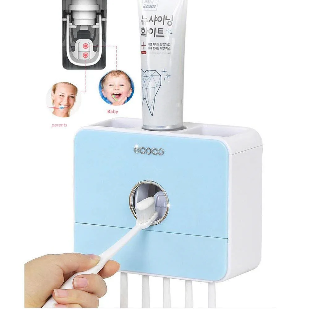 

Multifunctional Automatic Toothpaste Free Punching Multi-purpose Wall Bathroom Accessories # 30