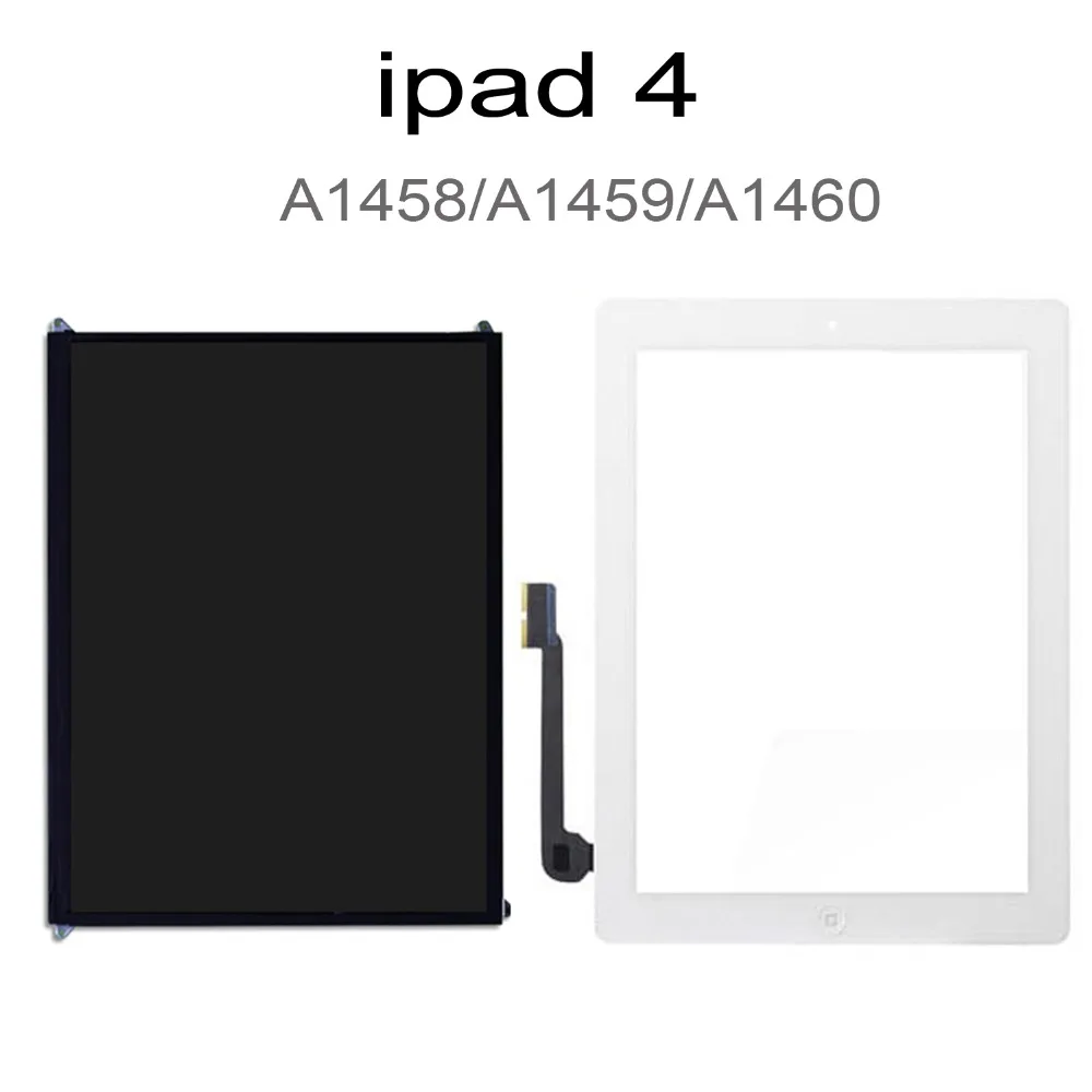 Протестированный экран для iPad 4 4th Gen A1458 A1459 A1460 9 7 &quotЖК-дисплей внешний сенсорный