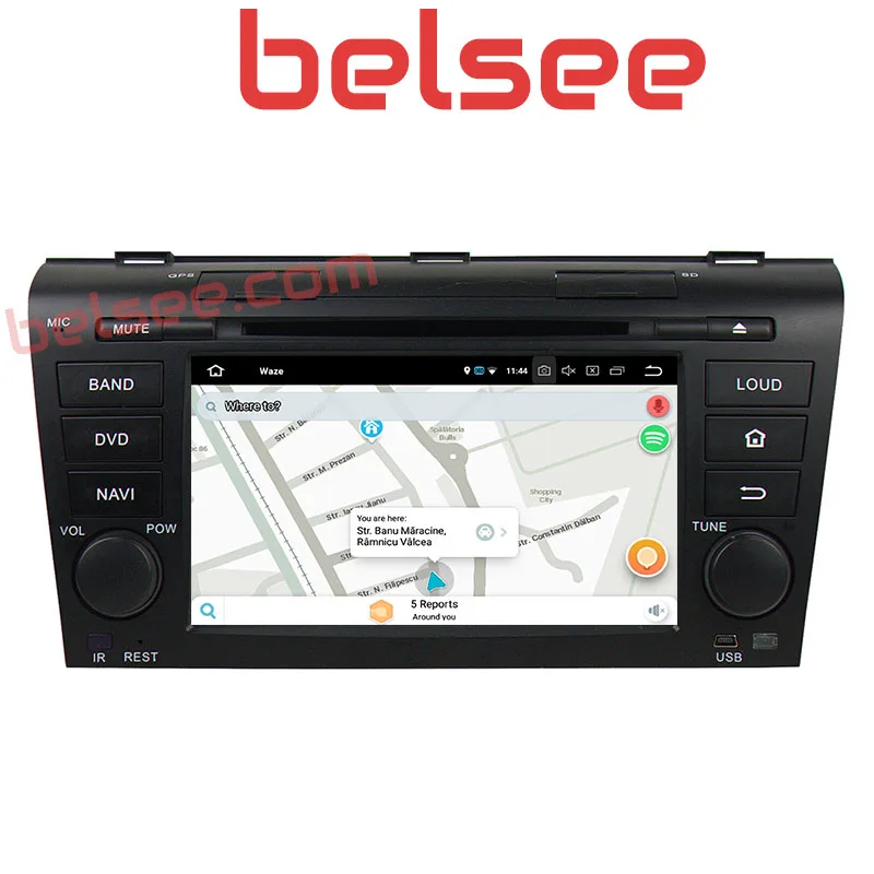 Top Belsee Octa Core 4GB Android 8.0 DVD Player Multimedia Radio Car Stereo Navi GPS for Mazda 3 2003 2004 2005 2006 2007 2008 2009 5