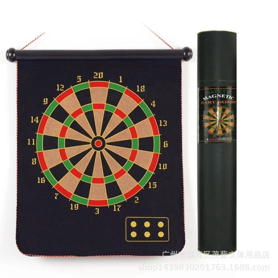 indoor 12 17inch sport double target dart flocking dartboard