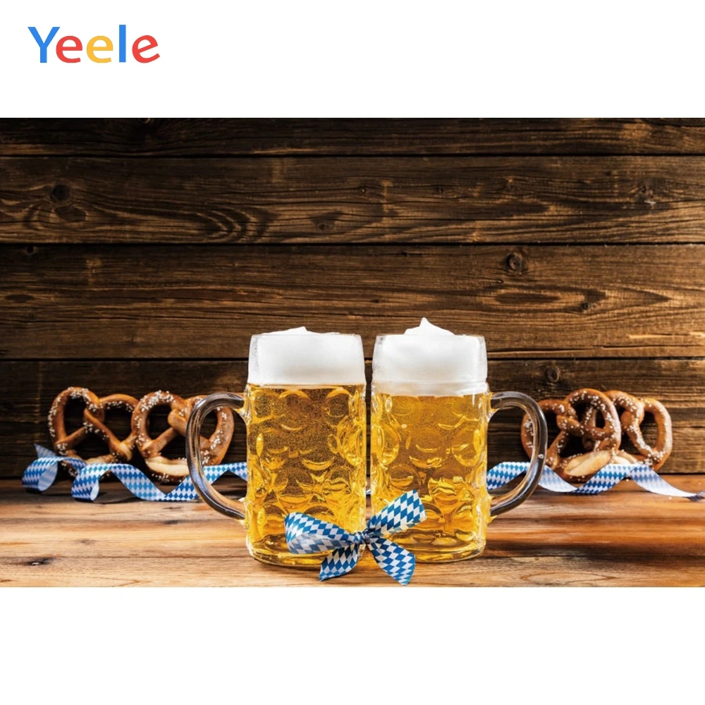 

Yeele Oktoberfest Festivals Carnival Party Photo Backgrounds Beer Toast Wood Board Custom Photography Backdrops For Photo Studio